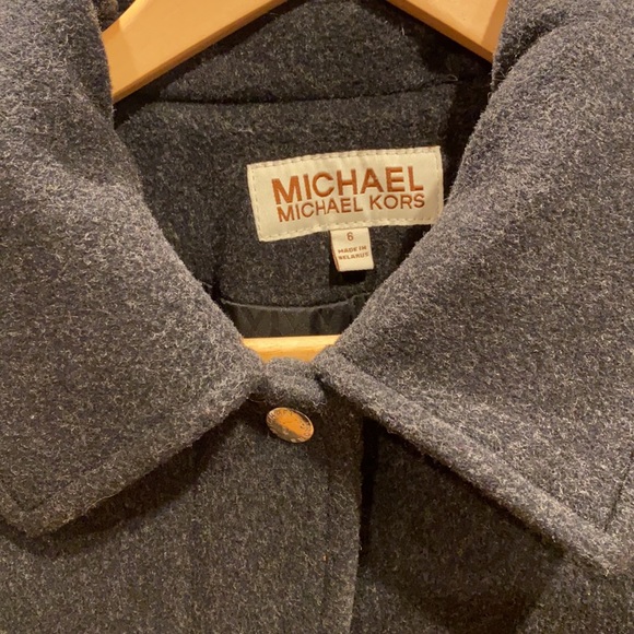 Michael Kors charcoal gray wool coat - Picture 4 of 9